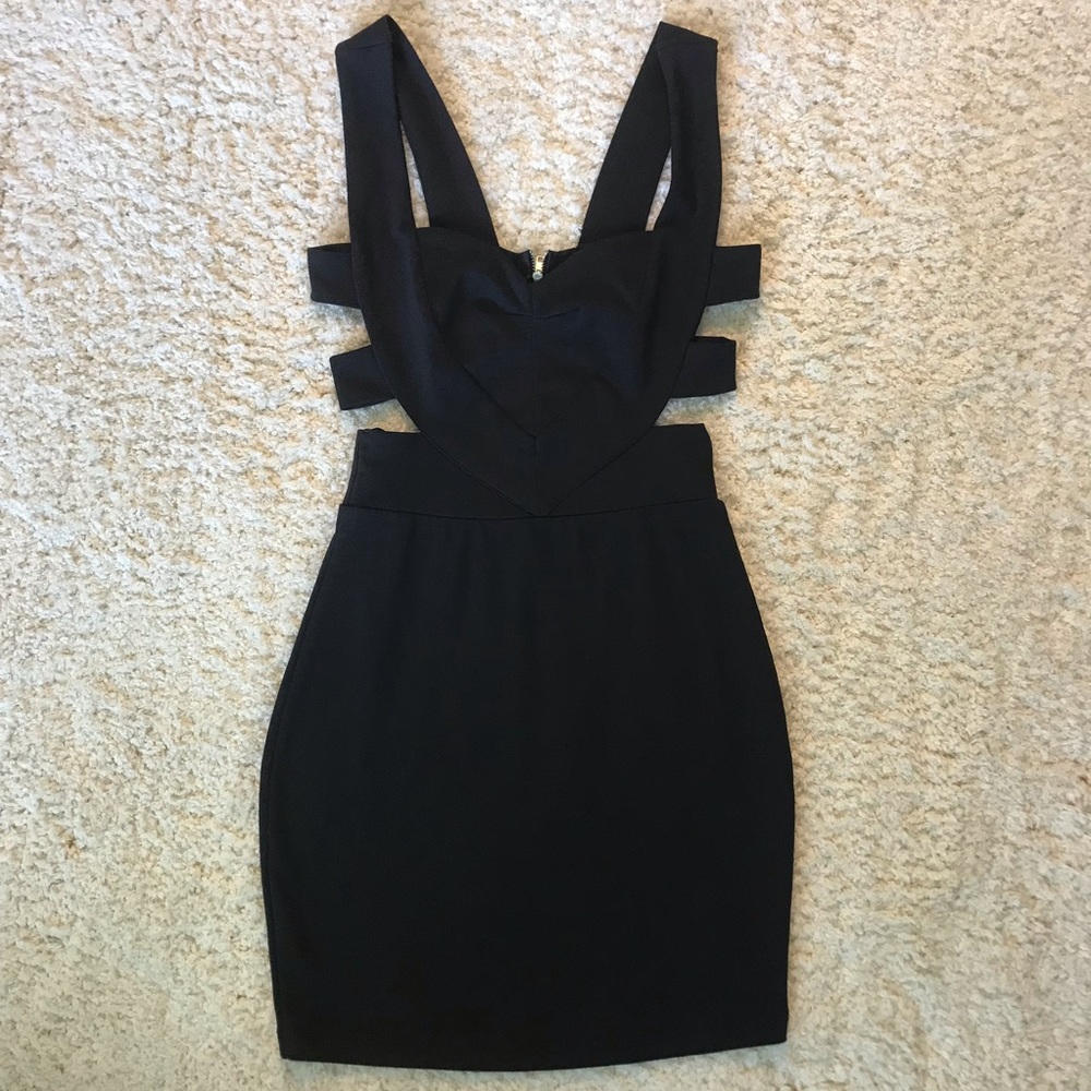 Forever 21 Strappy Black Mini Dress
